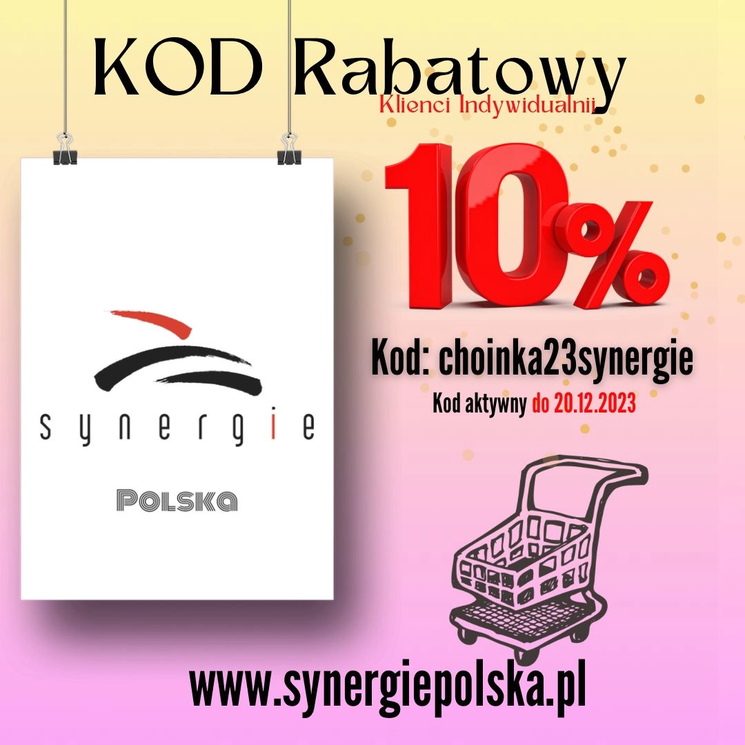 kod rabatowy Synergie Polska na 10% zniżki ważny do 20.12.2023